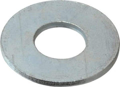 Value Collection - 9/16" Screw, Steel USS Flat Washer - 5/8" ID x 1-1/2" OD, 0.1094" Thick, Zinc-Plated Finish - Best Tool & Supply