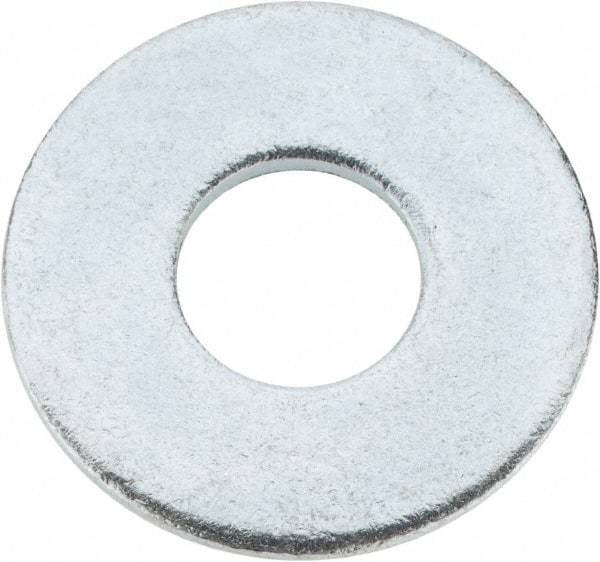 Value Collection - 3/4" Screw, Steel USS Flat Washer - 13/16" ID x 2" OD, 0.1563" Thick, Zinc-Plated Finish - Best Tool & Supply