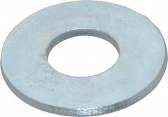 Value Collection - 1" Screw, Steel USS Flat Washer - 1-1/16" ID x 2-1/2" OD, 0.1719" Thick, Zinc-Plated Finish - Best Tool & Supply