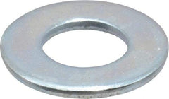 Value Collection - 7/16" Screw, Steel SAE Flat Washer - 15/32" ID x 59/64" OD, 1/16" Thick, Zinc-Plated Finish - Best Tool & Supply