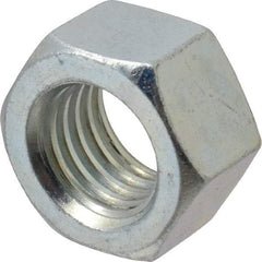 Value Collection - 3/4-10 UNC Steel Right Hand Hex Nut - 1-1/8" Across Flats, 0.6406" High, Zinc-Plated Finish - Best Tool & Supply