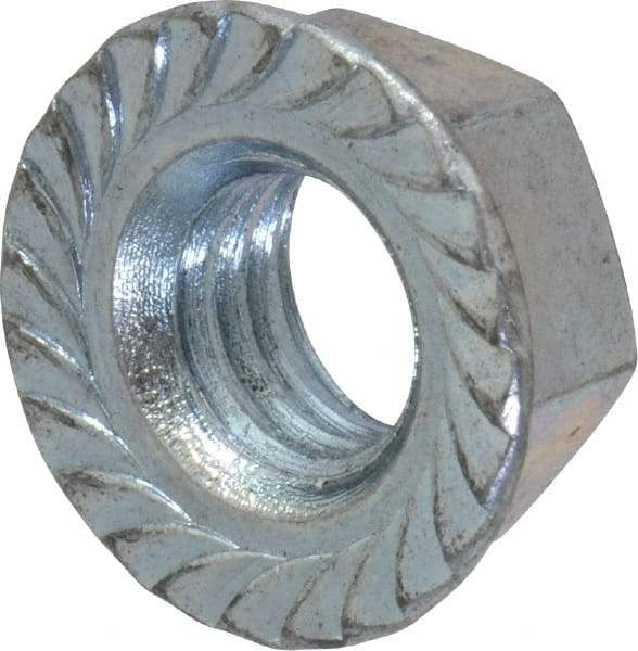 Value Collection - 7/8-9 UN Steel Right Hand Hex Nut - 1-5/16" Across Flats, 3/4" High, Zinc-Plated Finish - Best Tool & Supply