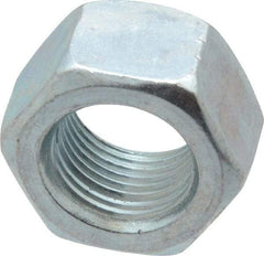 Value Collection - 5/8-18 UNF Steel Right Hand Hex Nut - 15/16" Across Flats, 0.5469" High, Zinc-Plated Finish - Best Tool & Supply