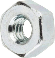 Value Collection - 1/4-20 UNC Steel Right Hand Heavy Hex Nut - 1/2" Across Flats, 0.2344" High, Zinc-Plated Finish - Best Tool & Supply