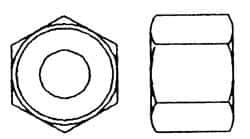 Value Collection - M8x1.25 Metric Coarse Stainless Steel Right Hand Heavy Hex Nut - 13mm Across Flats, 8mm High, Uncoated - Best Tool & Supply