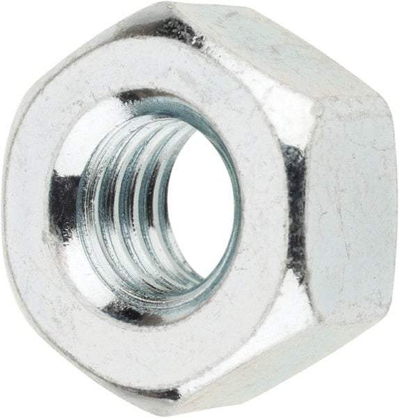 Value Collection - 3/8-16 UNC Steel Right Hand Heavy Hex Nut - 11/16" Across Flats, 0.3594" High, Zinc-Plated Finish - Best Tool & Supply