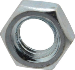 Value Collection - 3/8-16 UNC Steel Right Hand Hex Jam Nut - 9/16" Across Flats, 0.2188" High, Zinc-Plated Finish - Best Tool & Supply