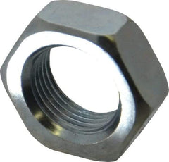 Value Collection - 7/8-14 UN Steel Right Hand Hex Jam Nut - 1-5/16" Across Flats, 31/64" High, Zinc-Plated Finish - Best Tool & Supply