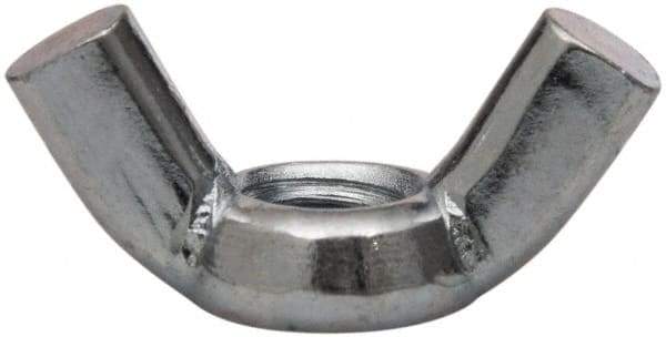 Value Collection - 3/8-16 UNC, Zinc Plated, Steel Standard Wing Nut - 1.44" Wing Span, 0.79" Wing Span - Best Tool & Supply