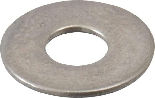 Value Collection - #6 Screw, Grade 18-8 Stainless Steel Standard Flat Washer - 9/64" ID x 3/8" OD, 0.031" Thick - Best Tool & Supply