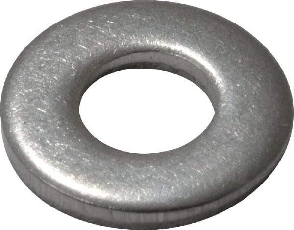 Value Collection - #10 Screw, Grade 18-8 Stainless Steel Standard Flat Washer - 7/32" ID x 1/2" OD, 0.049" Thick - Best Tool & Supply