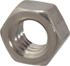 Value Collection - 5/16-18 UNC Stainless Steel Right Hand Hex Nut - 1/2" Across Flats, 17/64" High, Uncoated - Best Tool & Supply