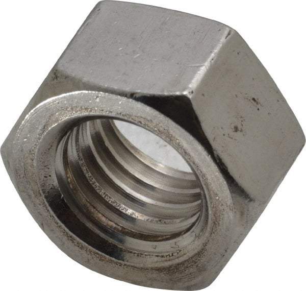 Value Collection - 5/8-11 UNC Stainless Steel Right Hand Hex Nut - 15/16" Across Flats, 35/64" High, Uncoated - Best Tool & Supply