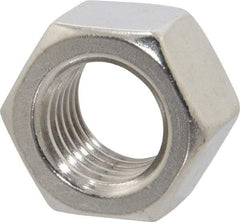 Value Collection - 1-8 UNC Stainless Steel Right Hand Hex Nut - 1-1/2" Across Flats, 55/64" High, Uncoated - Best Tool & Supply