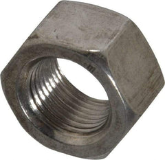 Value Collection - 3/4-16 UNF Stainless Steel Right Hand Hex Nut - 1-1/8" Across Flats, 41/64" High, Uncoated - Best Tool & Supply