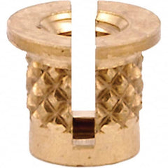 E-Z LOK - Press Fit Threaded Inserts Type: Flanged For Material Type: Plastic - Best Tool & Supply