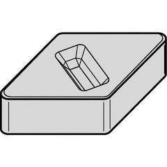 Kennametal - DNGX120712 T02020 Grade KYK25 Ceramic Turning Insert - 55° Diamond, 10mm Inscr Circle, 5/16" Thick, 3/64" Corner Radius - Best Tool & Supply