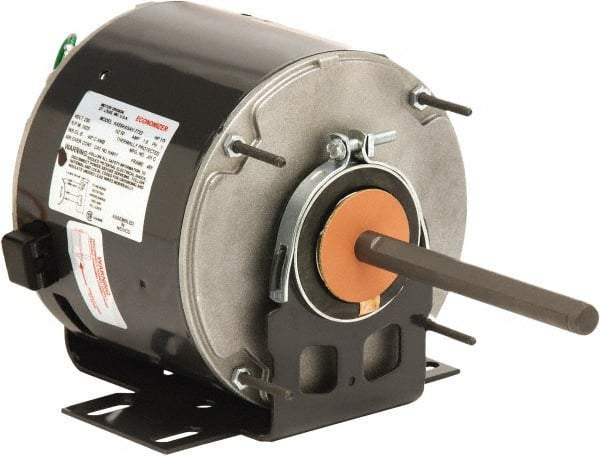 US Motors - 1/3 hp, ODP Enclosure, Auto Thermal Protection, 825 RPM, 208-230 Volt, 60 Hz, Industrial Electric AC/DC Motor - Size 48 Frame, Hub/Stud Mount, 1 Speed, Ball Bearings, 2.7 Full Load Amps, B Class Insulation, CCW Lead End Rev - Best Tool & Supply