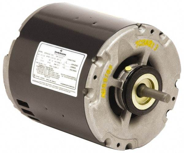 US Motors - 1/2 hp, ODP Enclosure, Auto Thermal Protection, 1,725 RPM, 115 Volt, 60 Hz, Industrial Electric AC/DC Motor - Size 56 Frame, Hub Mount, 2 Speed, Sleeve Bearings, B Class Insulation, CW Shaft End - Best Tool & Supply