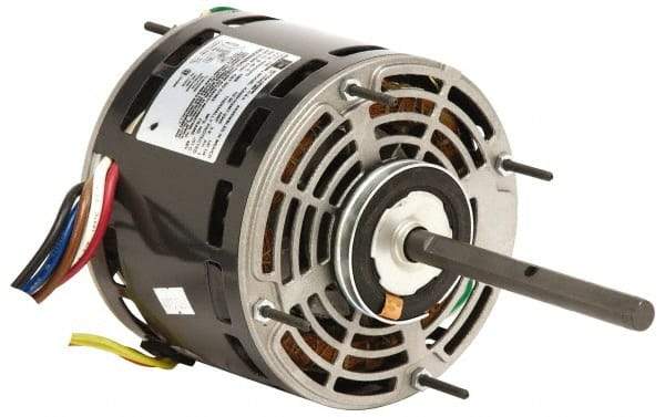 US Motors - 1/15 hp, OPAO Enclosure, Auto Thermal Protection, 1,650 RPM, 115/208-230 Volt, 60 Hz, Industrial Electric AC/DC Motor - Size 42 Frame, Ring Mount, 1 Speed, SAB Bearings, 4.3/1.95-2.2 Full Load Amps, B Class Insulation, CCW Lead End - Best Tool & Supply