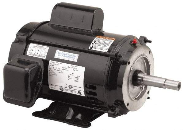 US Motors - 7-1/2 hp, ODP Enclosure, 3,480 RPM, 230 Volt, 60 Hz, Industrial Electric AC/DC Motor - Size 213 Frame, Horizontal-Footed Mount, 1 Speed, Ball Bearings, 30.4 Full Load Amps, F Class Insulation - Best Tool & Supply