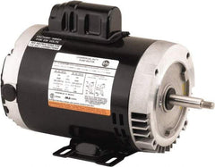 US Motors - 1/2 hp, ODP Enclosure, Auto Thermal Protection, 1,725 RPM, 115/208-230 Volt, 60 Hz, Industrial Electric AC/DC Motor - Size 56 Frame, C-Face Mount, 1 Speed, Ball Bearings, 8.9/4.4-4.5 Full Load Amps, B Class Insulation, Reversible - Best Tool & Supply