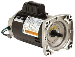 US Motors - 1/2 hp, ODP Enclosure, Auto Thermal Protection, 3,450 RPM, 115/230 Volt, 60 Hz, Industrial Electric AC/DC Motor - Size 56 Frame, Square Flange Mount, 1 Speed, Ball Bearings, 8.6/4.3 Full Load Amps, B Class Insulation, CCW Drive End - Best Tool & Supply