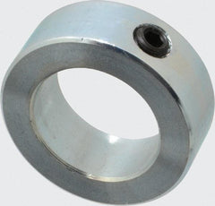 Climax Metal Products - 1-1/8" Bore, Steel, Set Screw Shaft Collar - 1-3/4" Outside Diam, 5/8" Wide - Best Tool & Supply