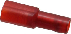 3M - 22 to 18 AWG, Nylon, Fully Insulated, Male Wire Disconnect - 3/16 Inch Wide Tab, Red, RoHS 2011/65/EU Compliant - Best Tool & Supply