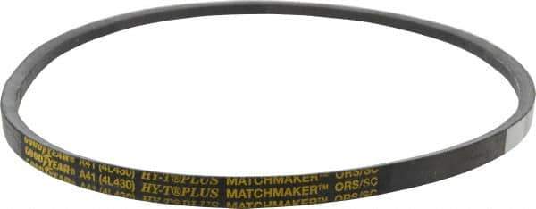 Continental ContiTech - Section A, 43" Outside Length, V-Belt - Wingprene Rubber-Impregnated Fabric, HY-T Matchmaker, No. A41 - Best Tool & Supply