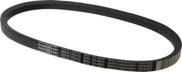 Continental ContiTech - Section B, 28" Outside Length, V-Belt - Wingprene Rubber-Impregnated Fabric, HY-T Matchmaker, No. B25 - Best Tool & Supply