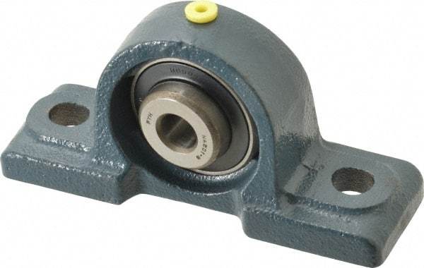 Value Collection - 4-7/8" OALBall Bearing Pillow Block - Cast Iron - Best Tool & Supply