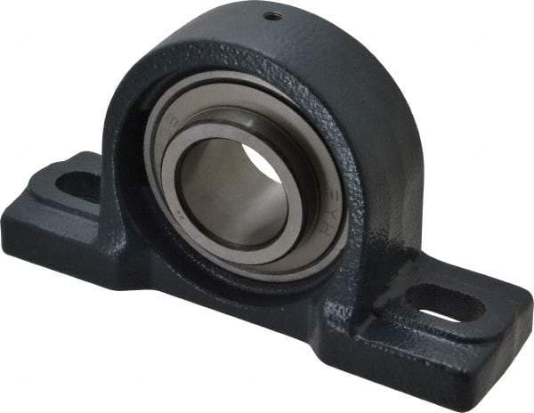 Value Collection - 7-1/8" OALBall Bearing Pillow Block - Cast Iron - Best Tool & Supply