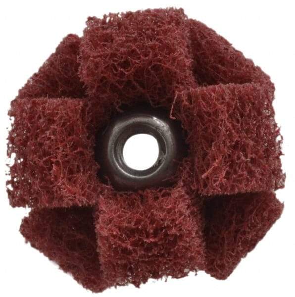 Standard Abrasives - 3" Diam Unmounted Buffing Wheel - 1 Ply, Scrubber Wheel, Medium Grade - Best Tool & Supply