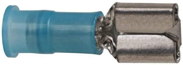 3M - 16 to 14 AWG, Nylon, Partially Insulated, Female Wire Disconnect - 1/4 Inch Wide Tab, Blue, RoHS 2011/65/EU Compliant - Best Tool & Supply