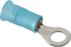 3M - 16-14 AWG Partially Insulated Crimp Connection Circular Ring Terminal - #10 Stud, Copper Contact - Best Tool & Supply