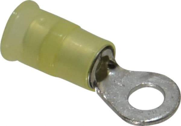 3M - 12-10 AWG Partially Insulated Crimp Connection Circular Ring Terminal - #10 Stud, Copper Contact - Best Tool & Supply