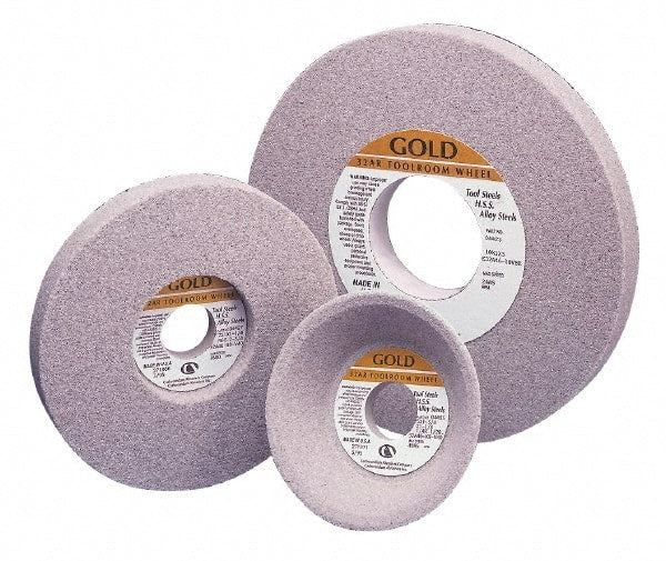 Grier Abrasives - 8" Diam x 1-1/4" Hole x 1/2" Thick, G Hardness, 46 Grit Surface Grinding Wheel - Best Tool & Supply