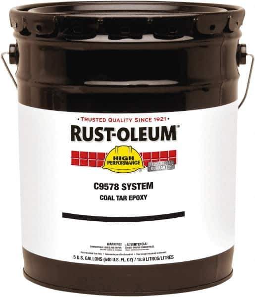 Rust-Oleum - 5 Gal Can Gloss Black Epoxy - 100 to 130 Sq Ft/Gal Coverage, 294 g/L VOC Content - Best Tool & Supply