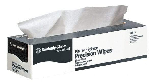 Kimtech - Dry Clean Room/Lab/Critical Task Wipes - Pop-Up, 16-5/8" x 14-3/4" Sheet Size, White - Best Tool & Supply