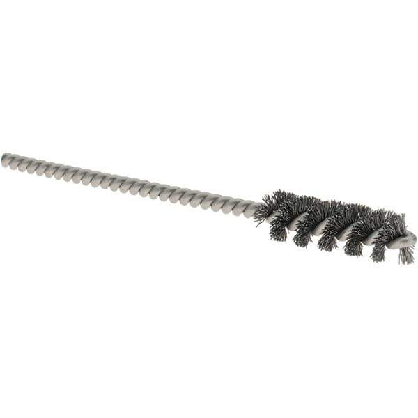 Osborn - 5/16" Diam Helical Steel Tube Brush - 0.005" Filament Diam, 1" Brush Length, 3-1/2" OAL, 1/8" Diam Shank - Best Tool & Supply