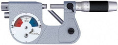 TESA Brown & Sharpe - 1 to 2 Inch Range, 0.0001 Inch Graduation, Satin Chrome Finish Mechanical Indicating Micrometer - Accurate to 0.0001 Inch, Carbide-Tipped Measuring Face, Includes Plastic Case - Best Tool & Supply