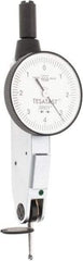 TESA Brown & Sharpe - 0.008 Inch Range, 0.0001 Inch Dial Graduation, Horizontal Dial Test Indicator - 1 Inch White Dial, 0-4-0 Dial Reading, Accurate to 0.0001 Inch - Best Tool & Supply