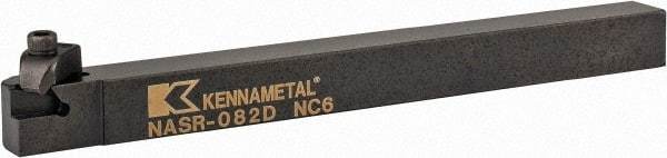 Kennametal - Internal/External Thread, Right Hand Cut, 1/2" Shank Width x 1/2" Shank Height Indexable Threading Toolholder - 6" OAL, N.2R Insert Compatibility, NAS Toolholder, Series Top Notch - Best Tool & Supply