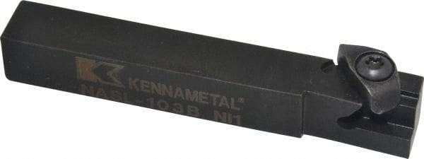 Kennametal - Internal/External Thread, Left Hand Cut, 5/8" Shank Width x 5/8" Shank Height Indexable Threading Toolholder - 4-1/2" OAL, N.3L Insert Compatibility, NAS Toolholder, Series Top Notch - Best Tool & Supply