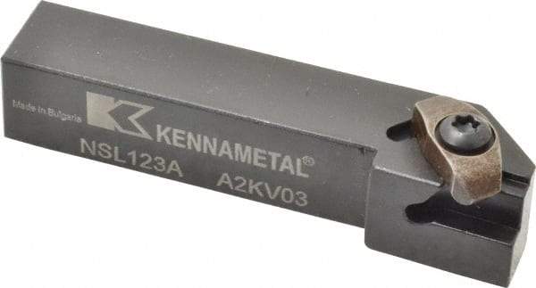 Kennametal - Internal/External Thread, Left Hand Cut, 3/4" Shank Width x 3/4" Shank Height Indexable Threading Toolholder - 4" OAL, N.3L Insert Compatibility, NS Toolholder, Series Top Notch - Best Tool & Supply