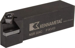 Kennametal - Internal/External Thread, Right Hand Cut, 1-1/4" Shank Width x 1-1/4" Shank Height Indexable Threading Toolholder - 5" OAL, N.4R Insert Compatibility, NS Toolholder, Series Top Notch - Best Tool & Supply