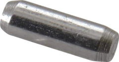 Made in USA - 1/16" Diam x 1/8" Pin Length 416 Stainless Steel Precision Dowel Pin - Passivated Finish, C 36-42 Hardness, 2 Beveled End - Best Tool & Supply