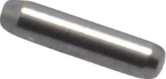 Made in USA - 1/16" Diam x 1/4" Pin Length 416 Stainless Steel Precision Dowel Pin - Passivated Finish, C 36-42 Hardness, 2 Beveled End - Best Tool & Supply