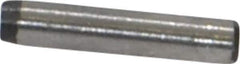 Made in USA - 1/16" Diam x 5/16" Pin Length 416 Stainless Steel Precision Dowel Pin - Passivated Finish, C 36-42 Hardness, 2 Beveled End - Best Tool & Supply